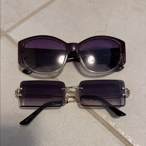Elegant Purple Sunglasses by dime.